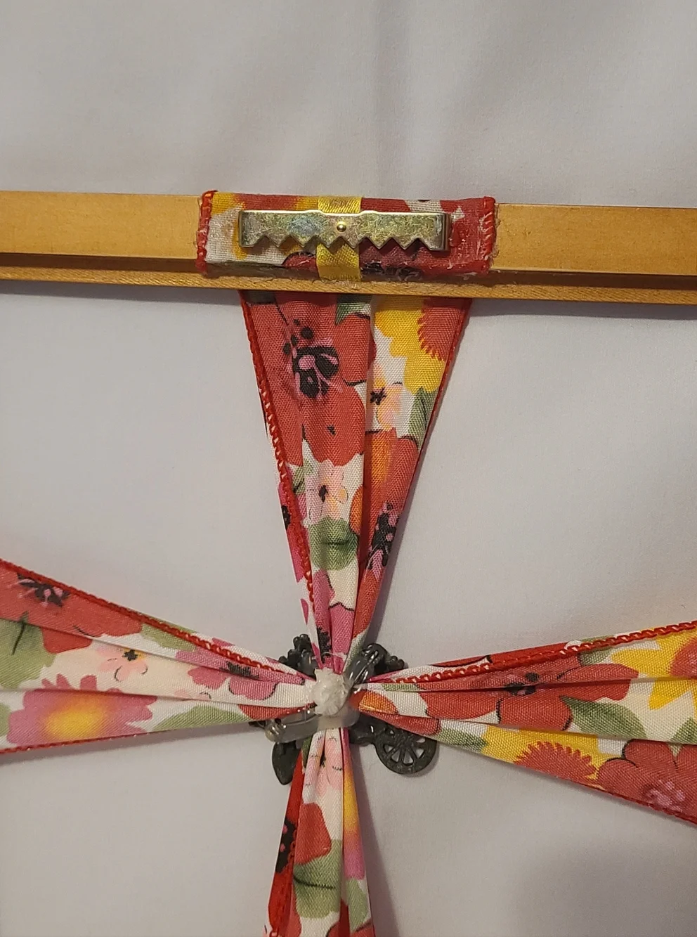 Frame Cross Art Floral Garden Theme Handmade